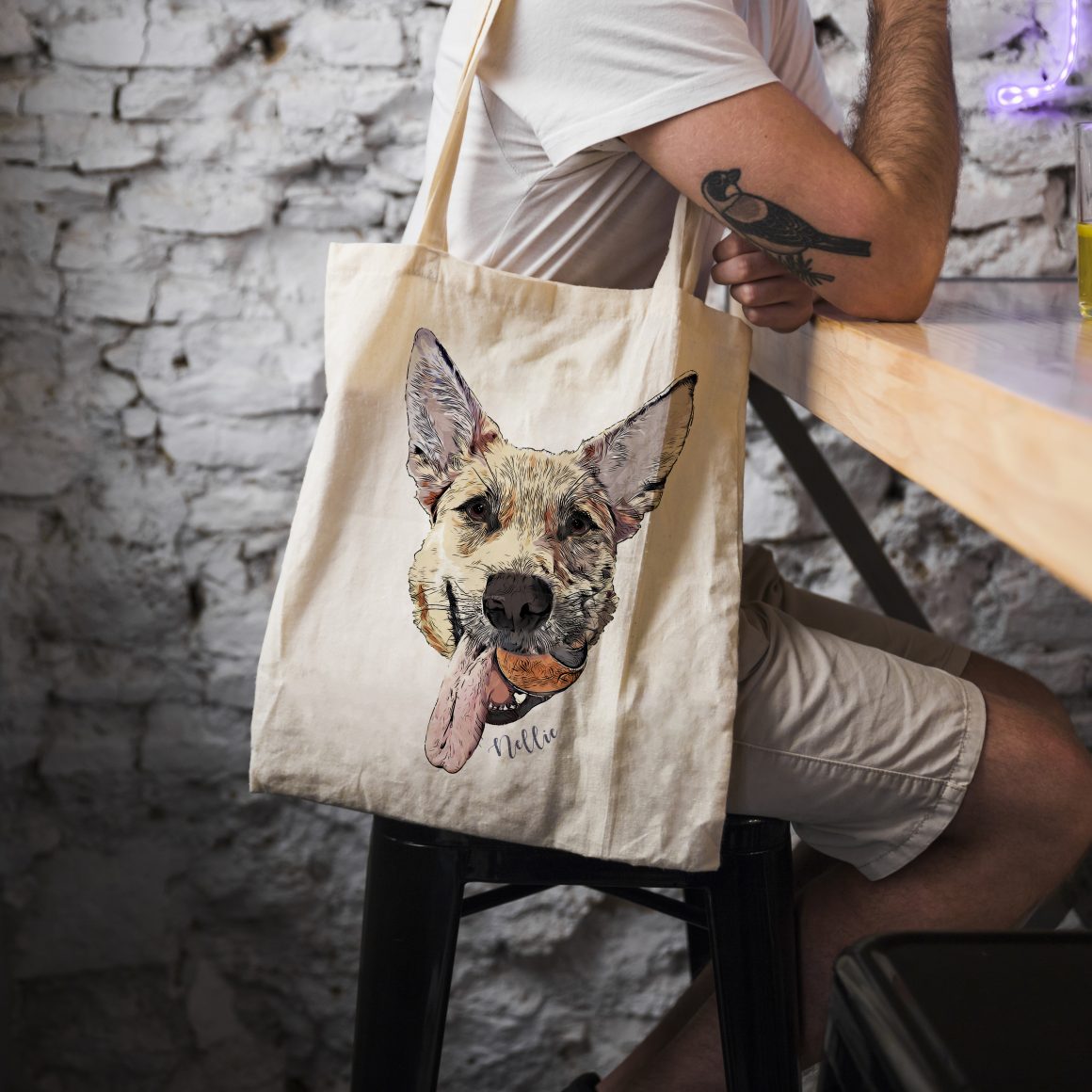 Dog Mom, Halloween, Personalized Canvas Tote Bag, Gift For Dog Lovers -  PersonalFury